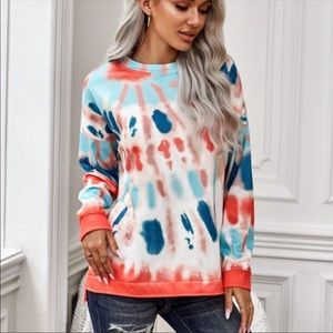 💃🏻Gia Tie Dye crew neck pullover sweater